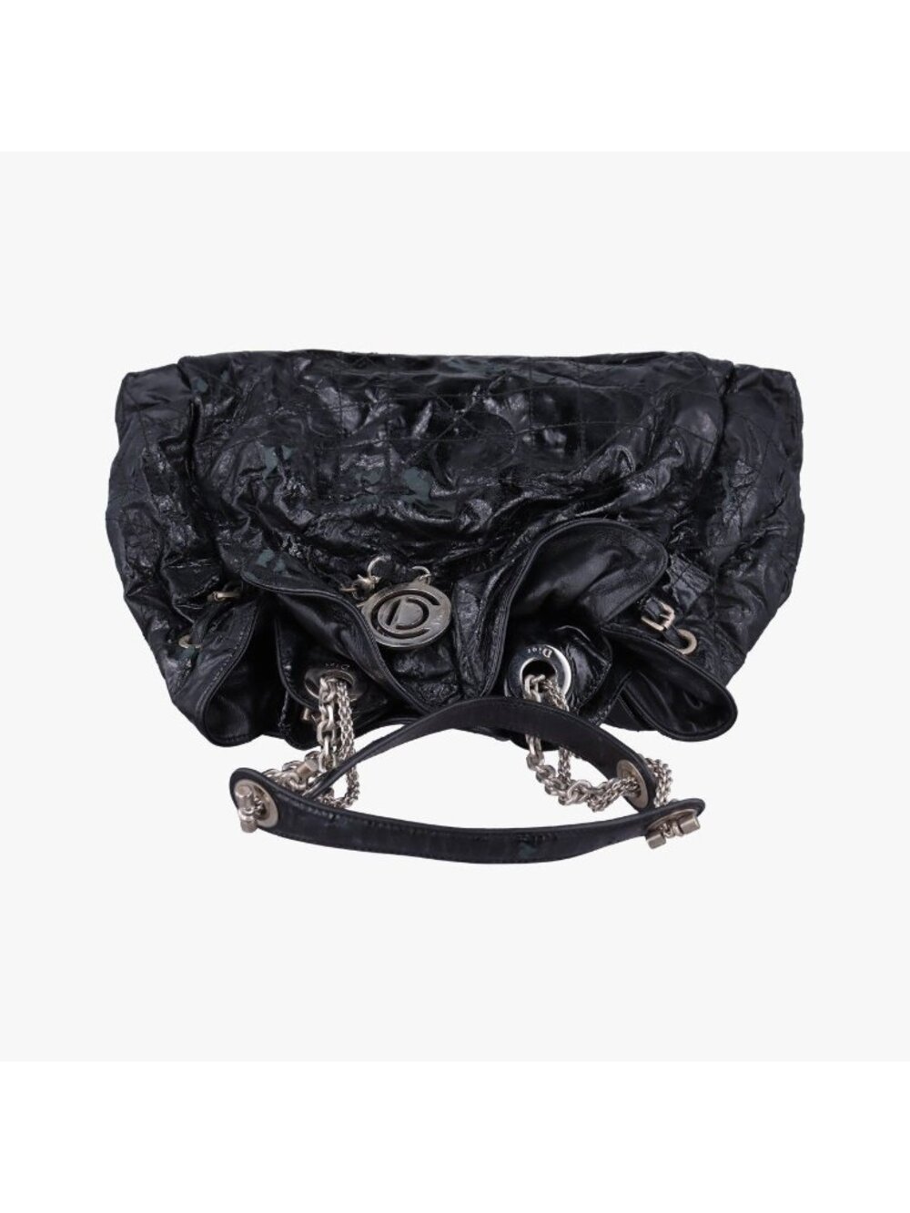 Dior le Tranto Cannage Black Patent Shoulder - Picture 8 of 15